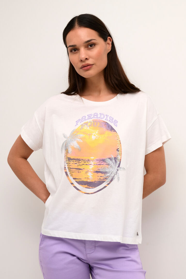 T-shirt imprimé paradisiaque