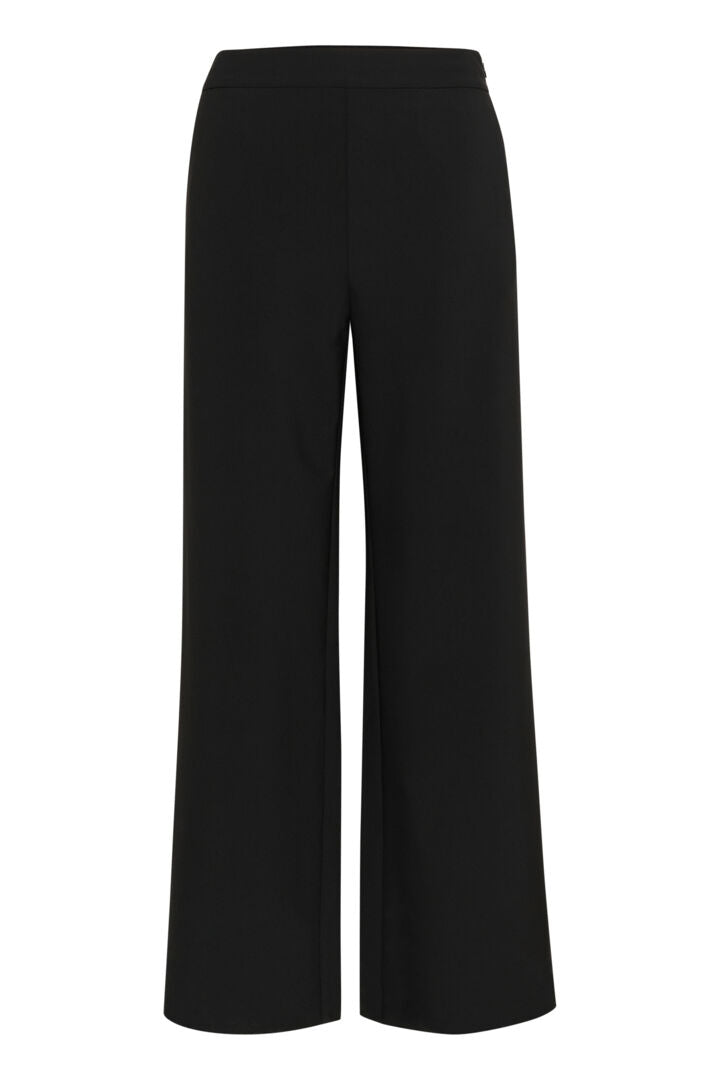 Pantalon noir à jambes larges