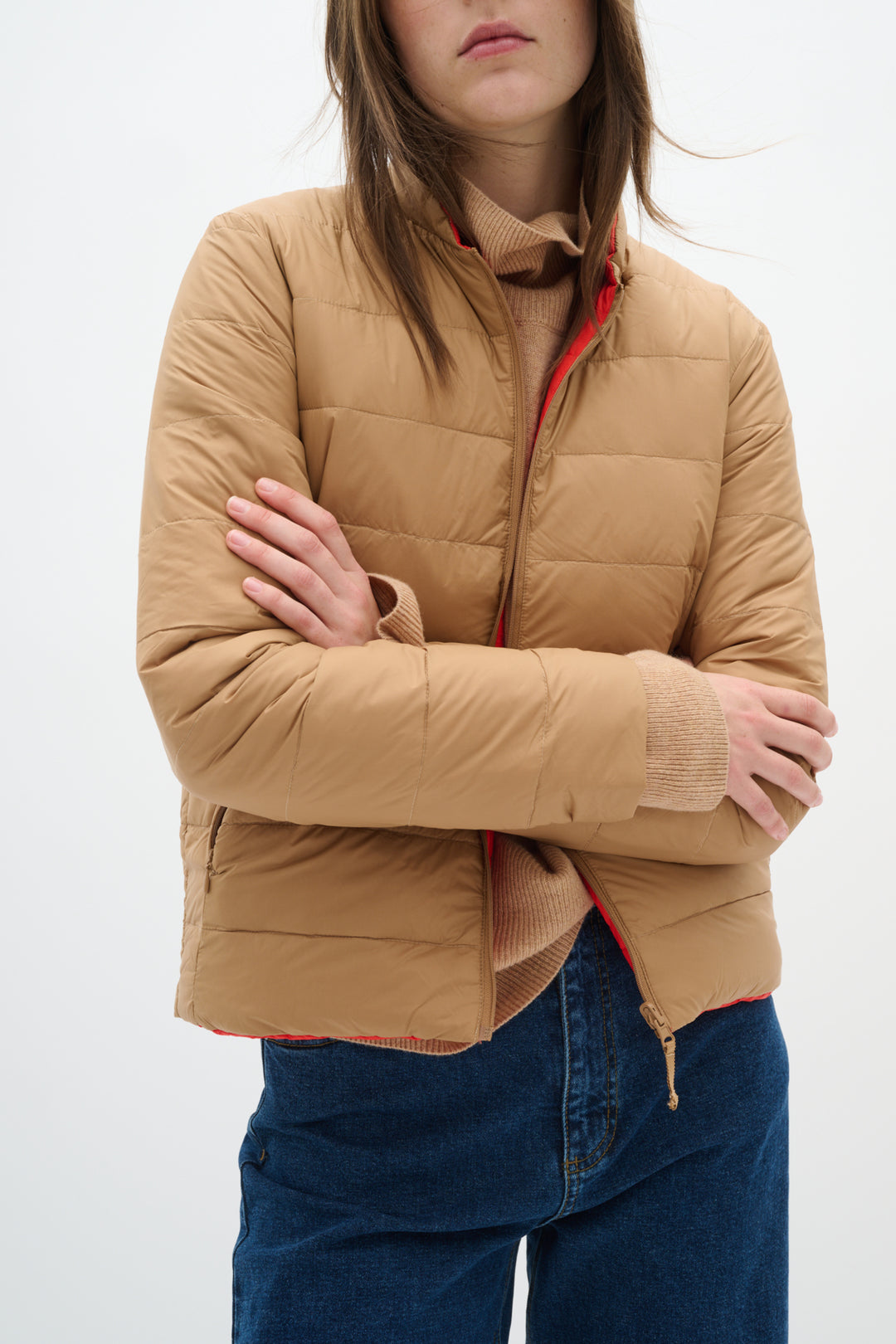 Manteau court réversible