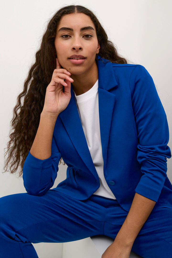 Blazer court bleu cobalt