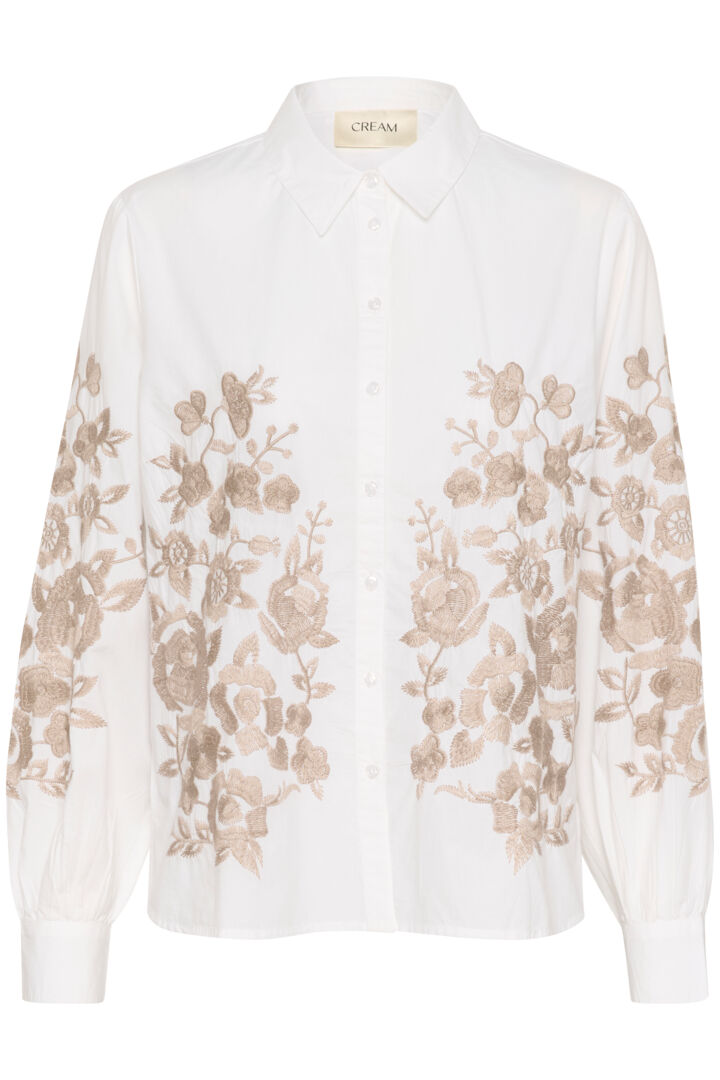 Blouse avec fleurs brodées