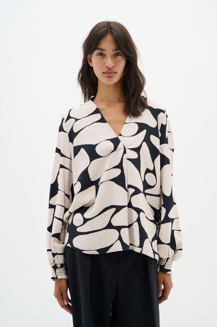 Blouse avec impression d’alvéoles