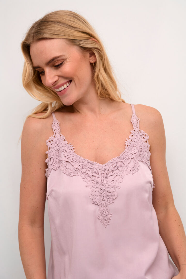 Camisole avec décolleté en dentelle