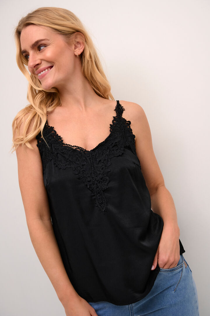 Camisole avec décolleté en dentelle