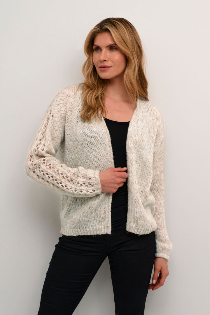 Cardigan avec dentelle intégrée