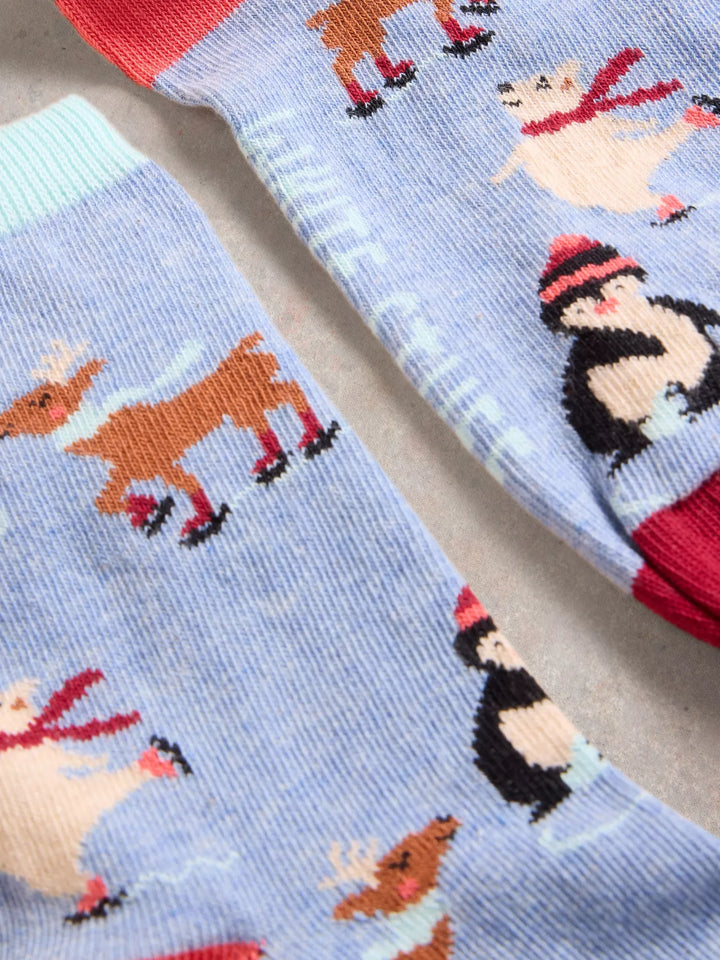 Cracker - Chaussettes cadeau avec animaux en patins