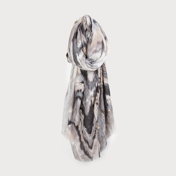 Foulard léger à motif inspiré du quartz