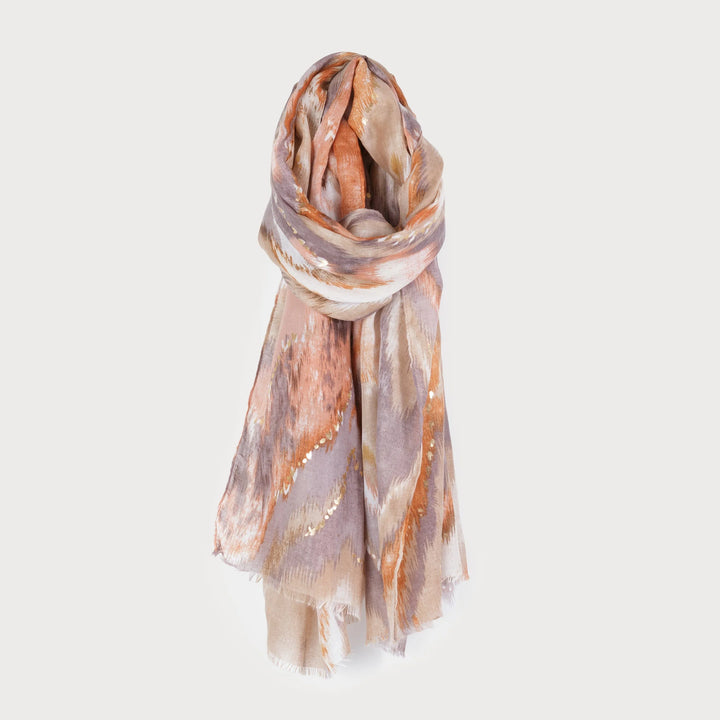 Foulard léger à motif inspiré du quartz