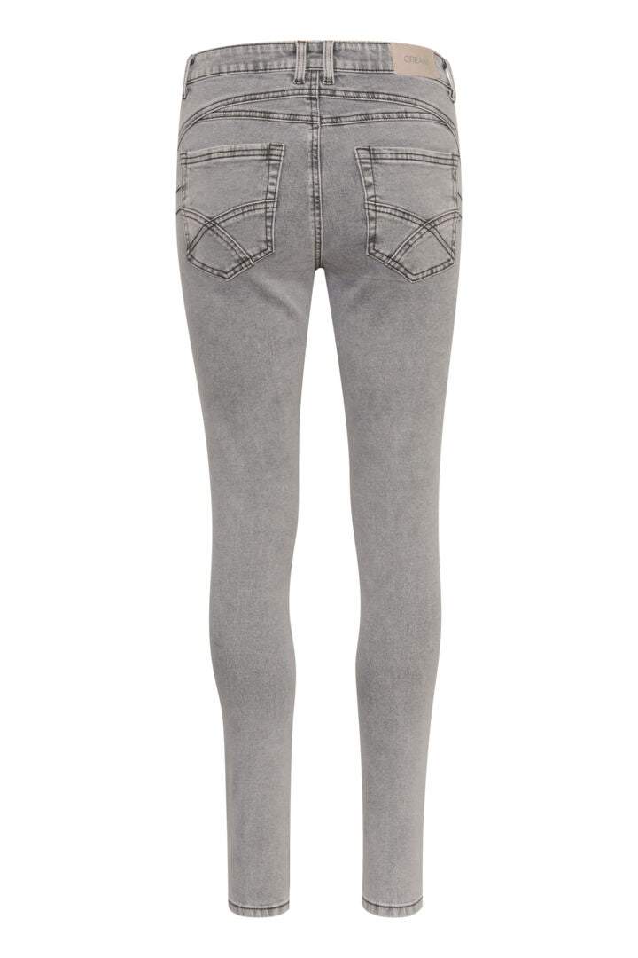 Jeans ajusté gris pâle