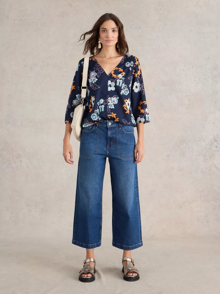 Jeans avec une coupe wide leg