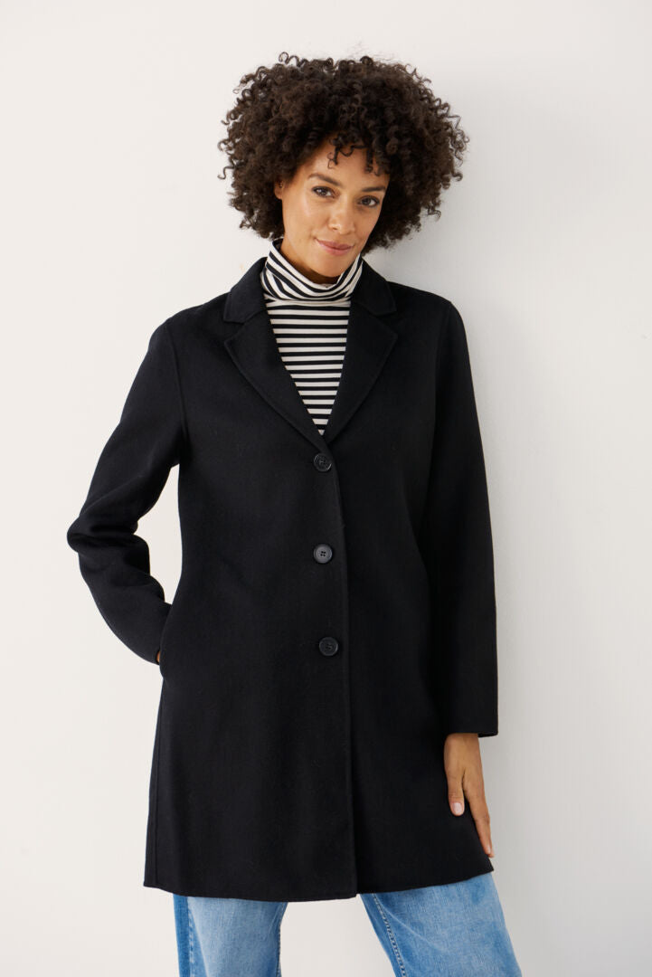 Manteau classique en laine recyclé