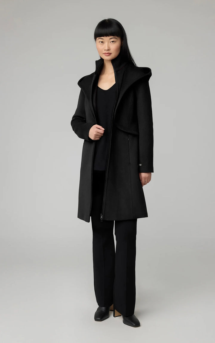 Manteau long avec capuchon