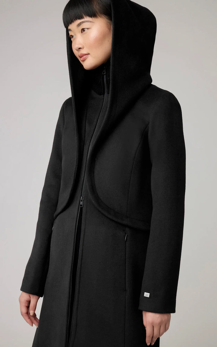 Manteau long avec capuchon