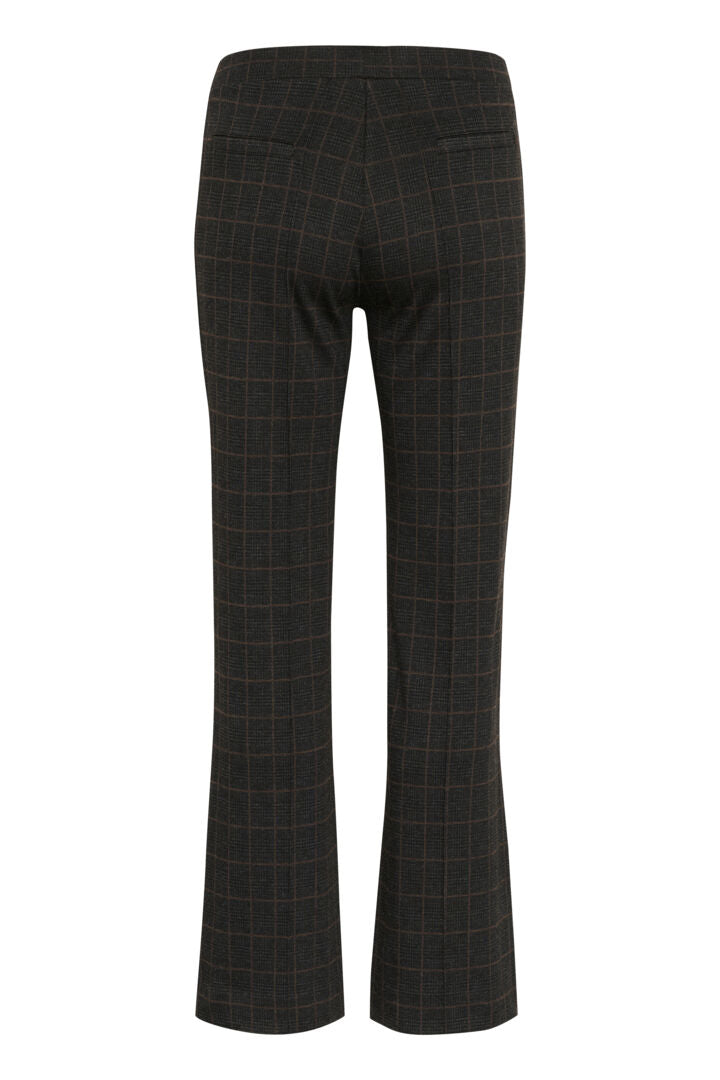 Pantalon doux à carreaux