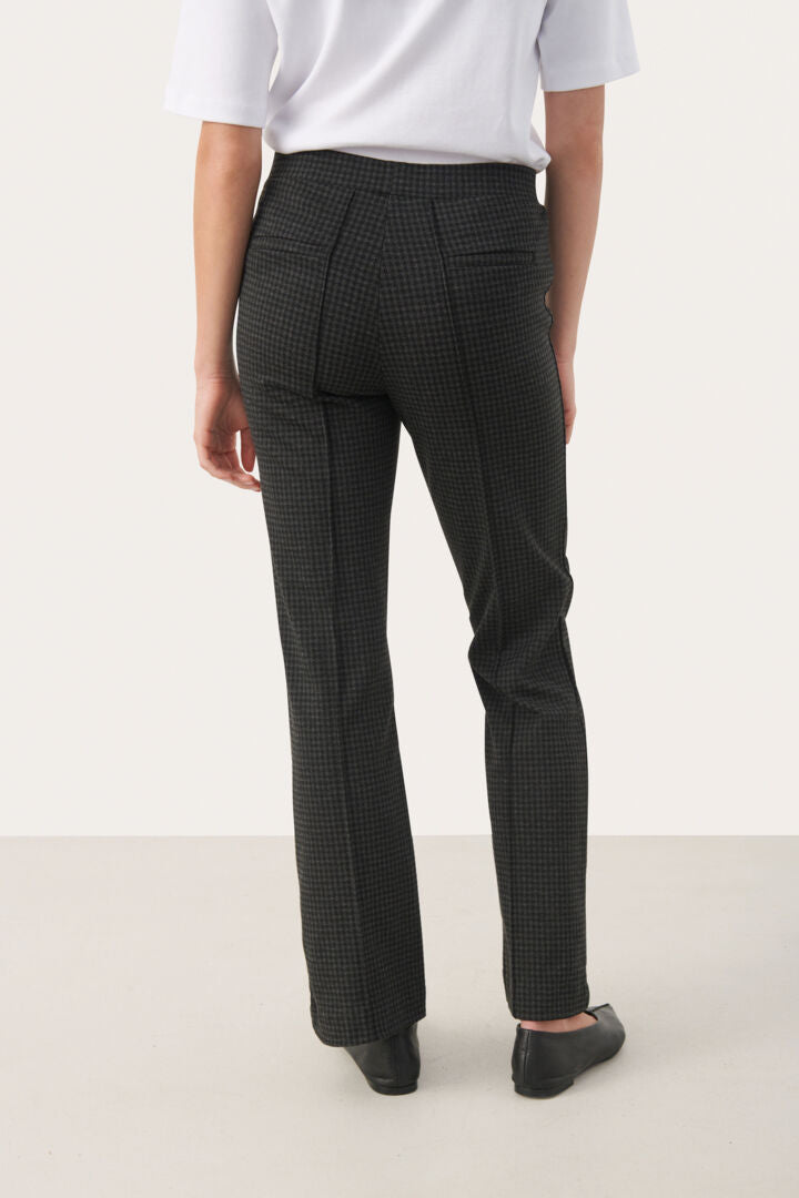 Pantalon doux à carreaux