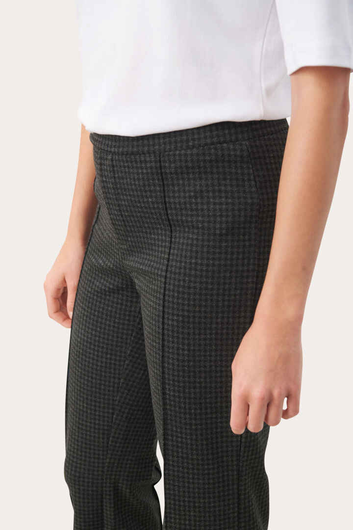 Pantalon doux à carreaux