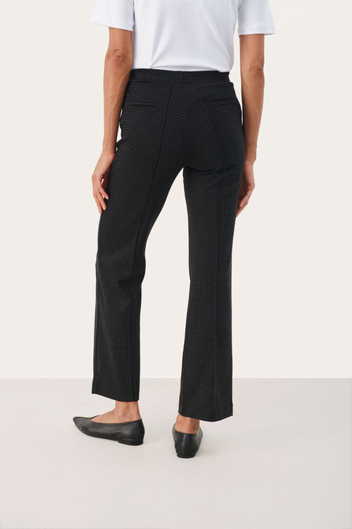 Pantalon doux à carreaux