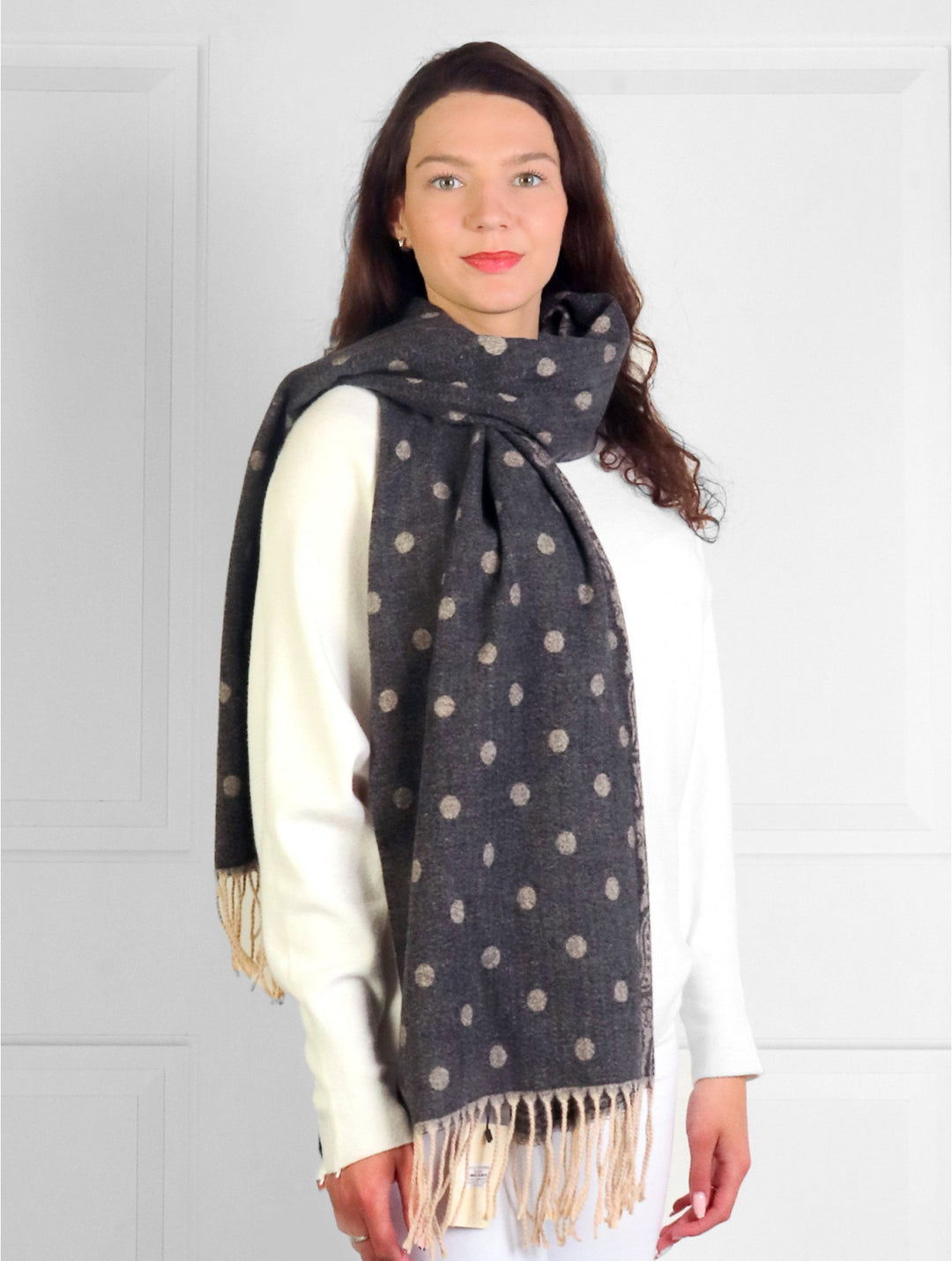 Pashmina à porter des deux côtés