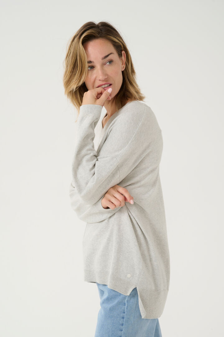 Pull gris ultra doux