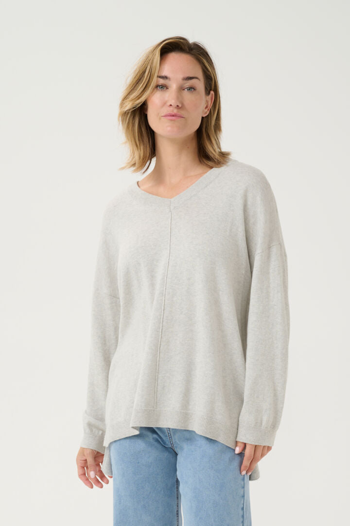 Pull gris ultra doux