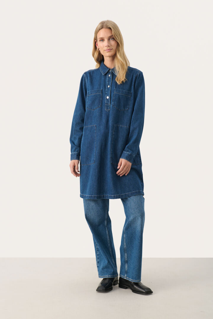 Robe légère en denim