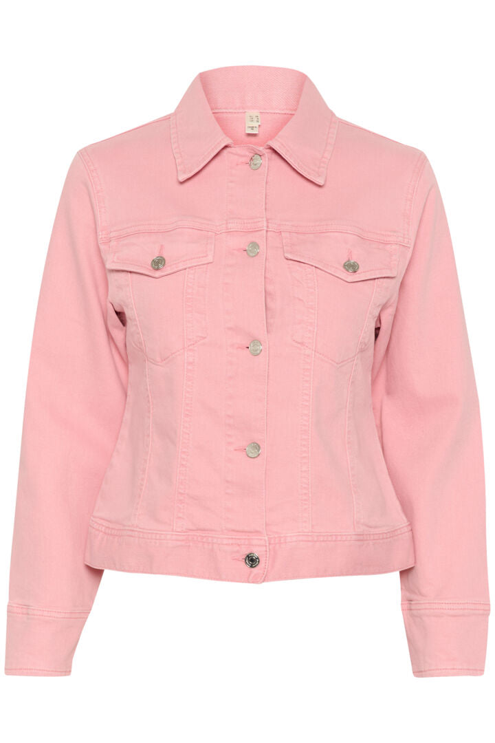 Veste en jeans rose bonbon