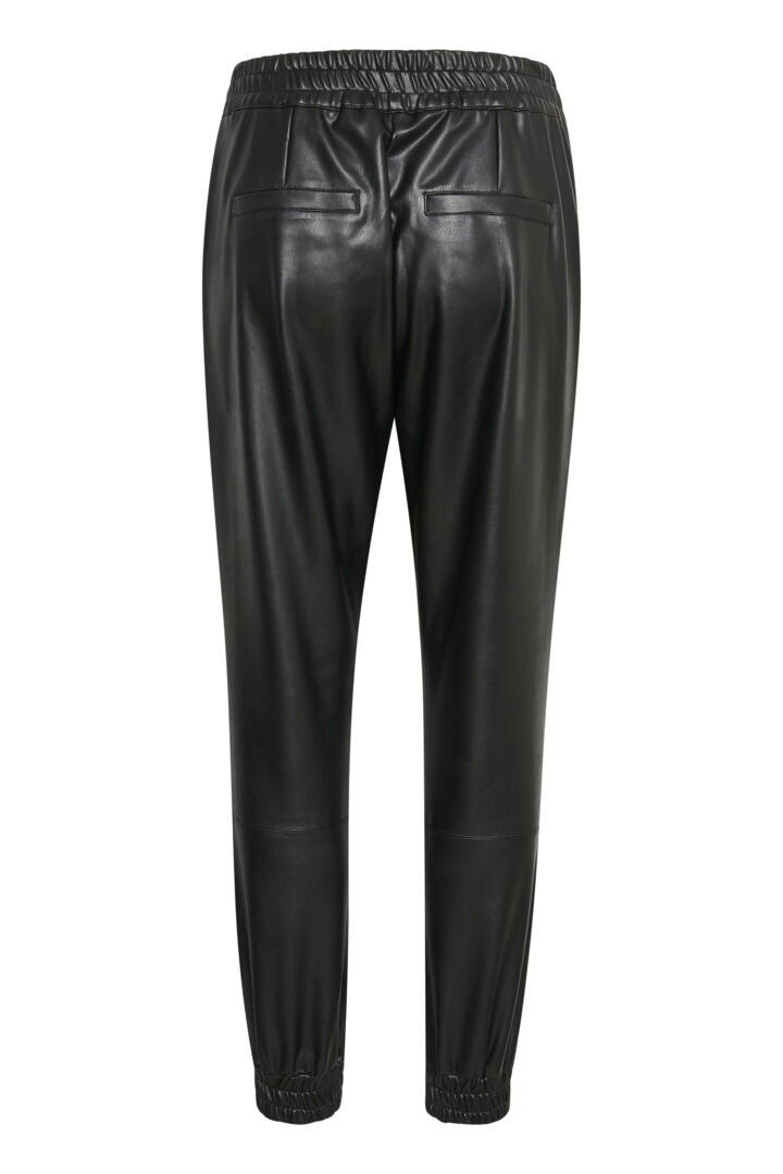 Pantalon en cuir végane