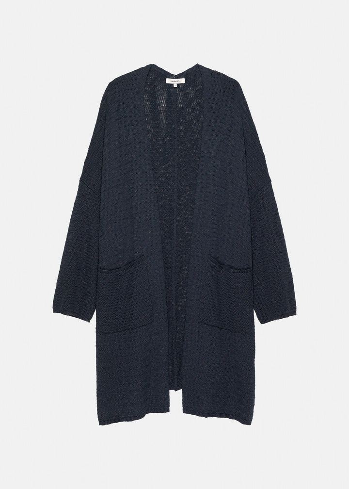 Cardigan long bicolore